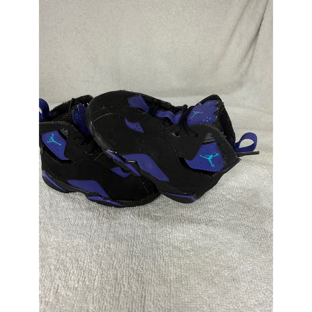 Jordan 7 Retro GG Mulberry Black Purple Blue Dusk Toddler 5C 442962-009